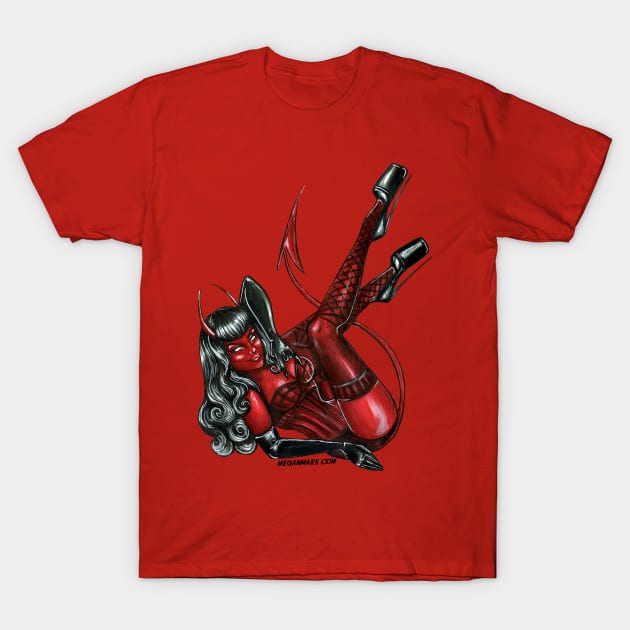 Red Devil T-Shirt by The Art of Megan Mars